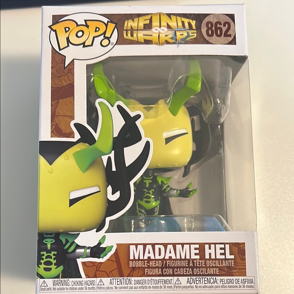 Madame Hel Bobble-Head Figure - Green and Yellow